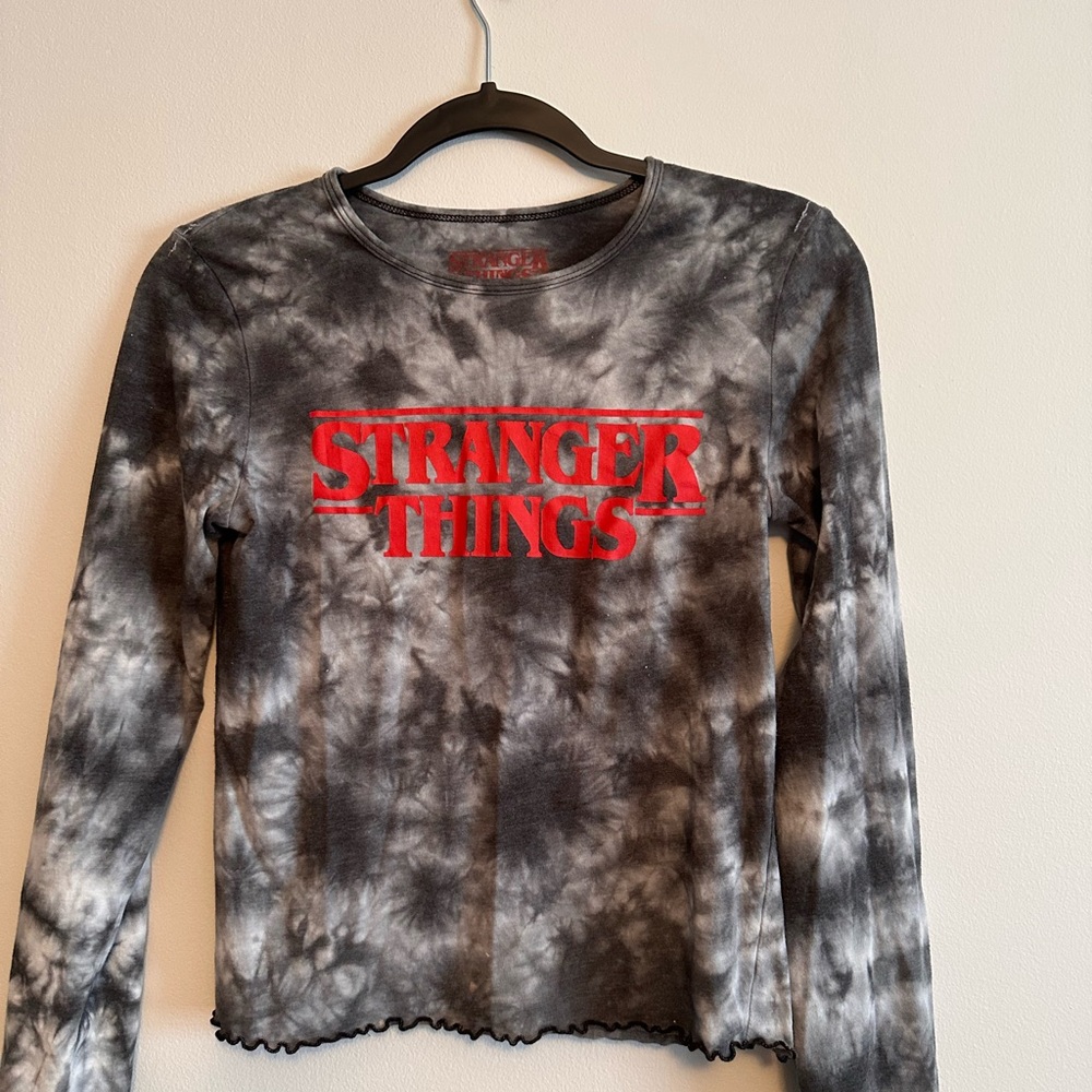 Stranger Things Tie-Dye Long Sleeve Top